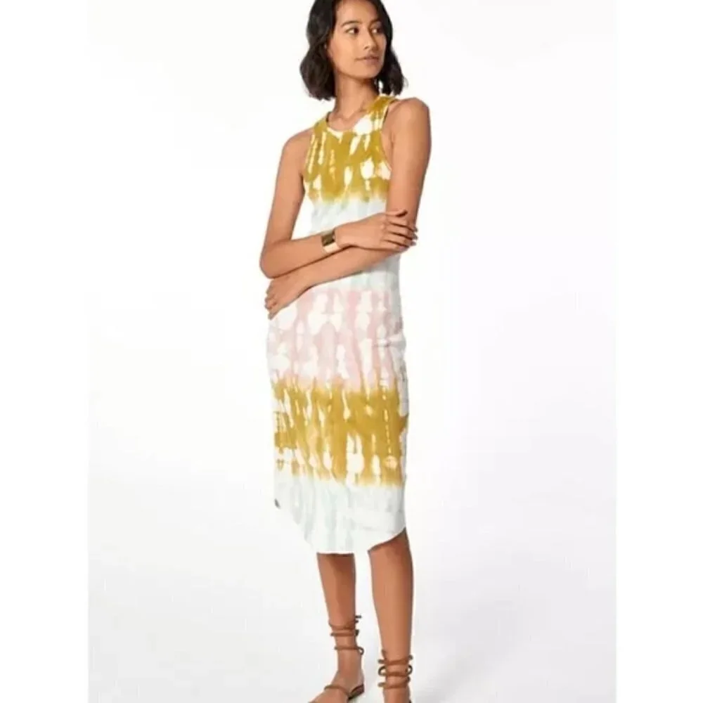 New Young Fabulous & Broke Robbie Blush Tank Midi Dress NWT